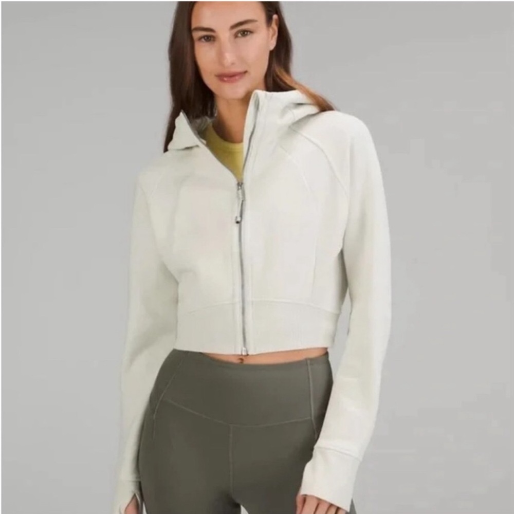 Lululemon scuba full zip crop hoodie jacket